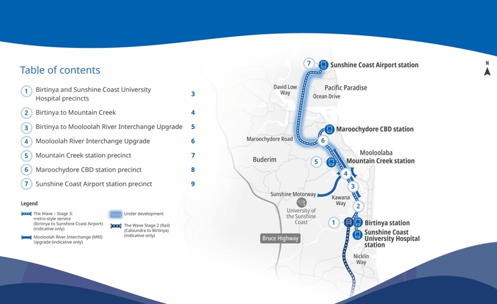 Queensland Government Maps Show The Wave Metro Route From Birtinya To Sunshine Coast Airport